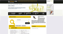 Desktop Screenshot of myafricanjobs.com