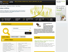 Tablet Screenshot of myafricanjobs.com